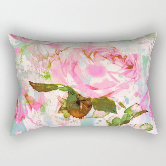 abstract pink rose Rectangular Pillow
