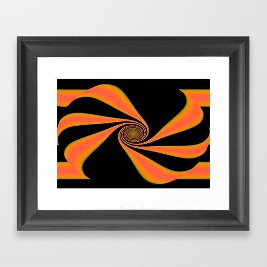 Abstract. Orange+Yellow. Framed Art Print