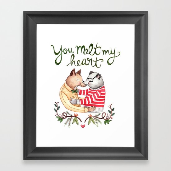 Melt My Heart Framed Art Print