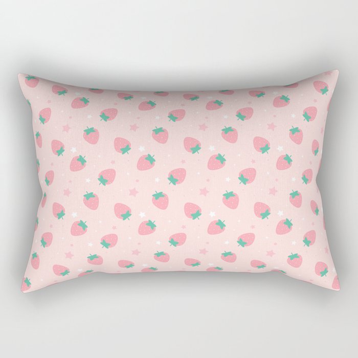 Strawberries Rectangular Pillow