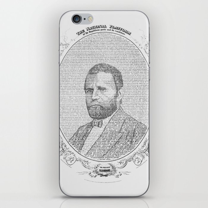 US Grant - The National Platform Of The Republican Party And Its Candidate iPhone Skin