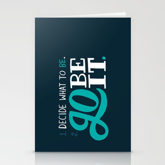 Go Be It. Stationery Cards
