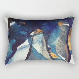 Cobalt Abstract Rectangular Pillow