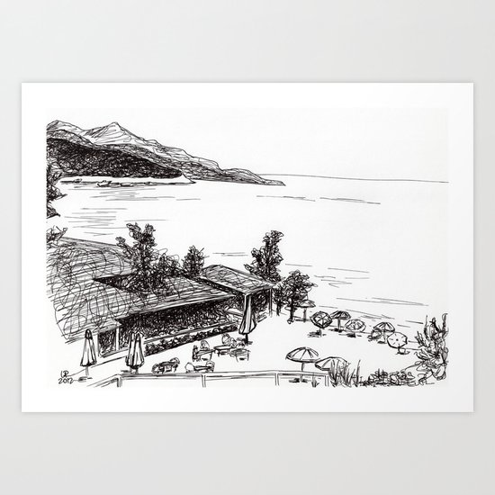 At the Coast Art Print