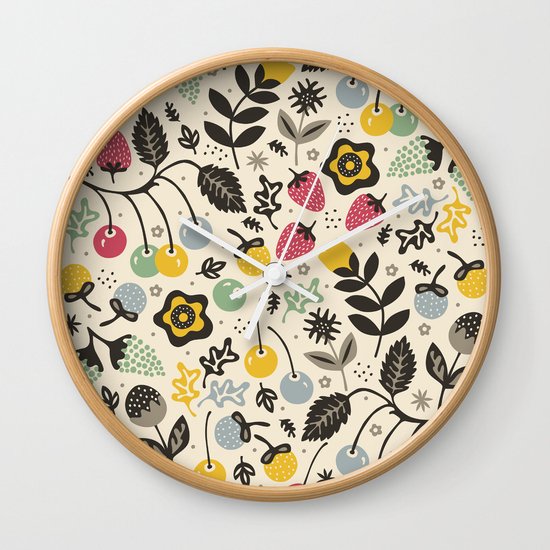 Very Berry Wall Clock