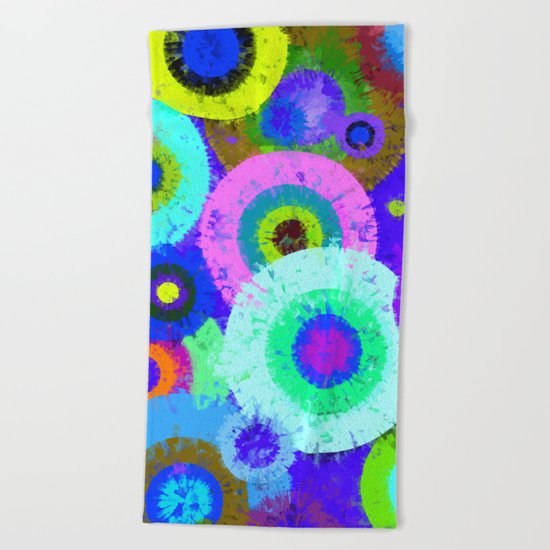 Abstract #423 Splirkles #3 Beach Towel