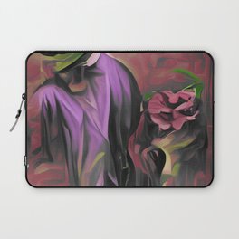 Man With Green Hat and Red Roses Laptop Sleeve