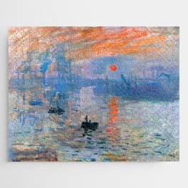 Claude Monet Ocean Sunrise Oil Painting Jigsaw Puzzle