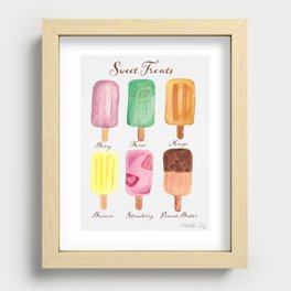 Healthy Ice Pops-Sweet Treats poster Recessed Framed Print