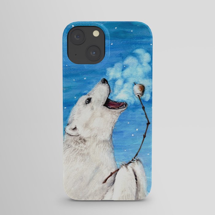 Polar Bear with Toasted Marshmallow iPhone Case