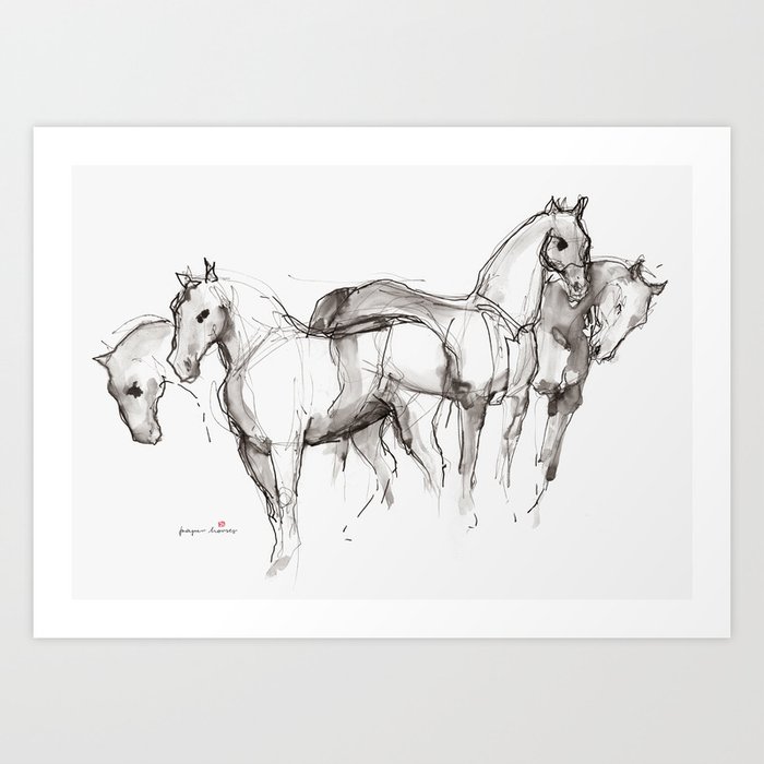 Horses (Quadriga) Art Print