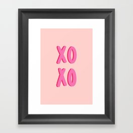 XOXO Minimal Pop Art Framed Art Print