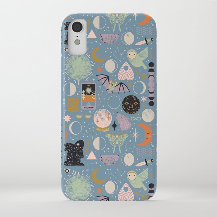 lunar pattern: blue moon iphone case