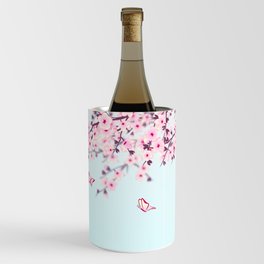 Cherry Blossom Landscape Wine Chiller
