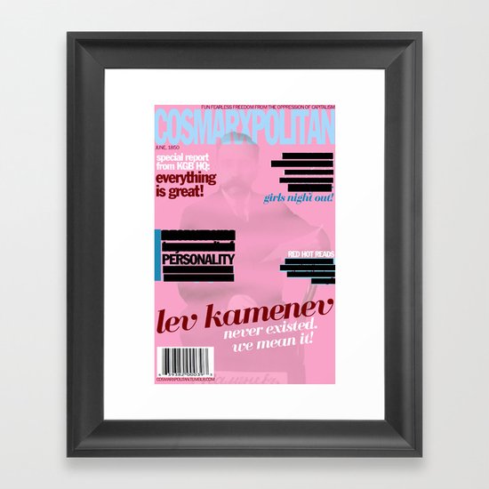 Cosmarxpolitan, Issue 12 Framed Art Print