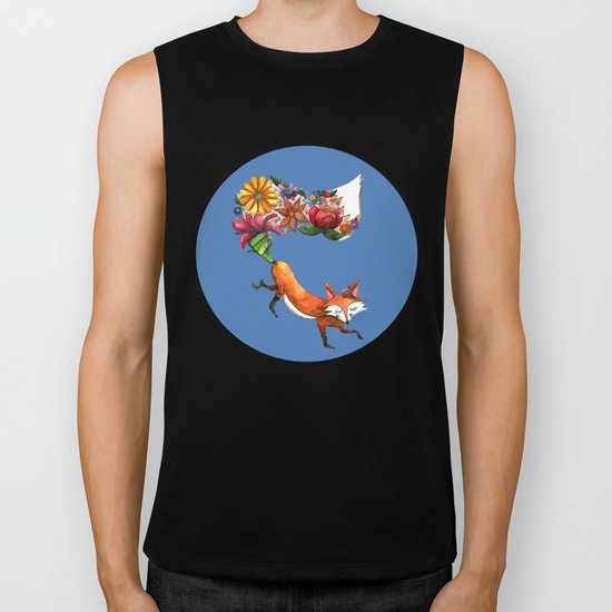 Hunt Flowers Not Foxes Two Biker Tank
