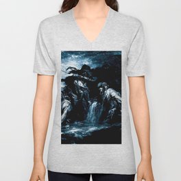 The damned souls of the River Styx V Neck T Shirt