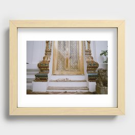 Temple Cat - Support my small business Recessed Framed Print