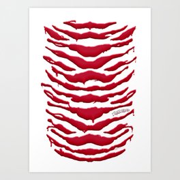 "TigerBlood" blood-stripes by Spysee Art Print