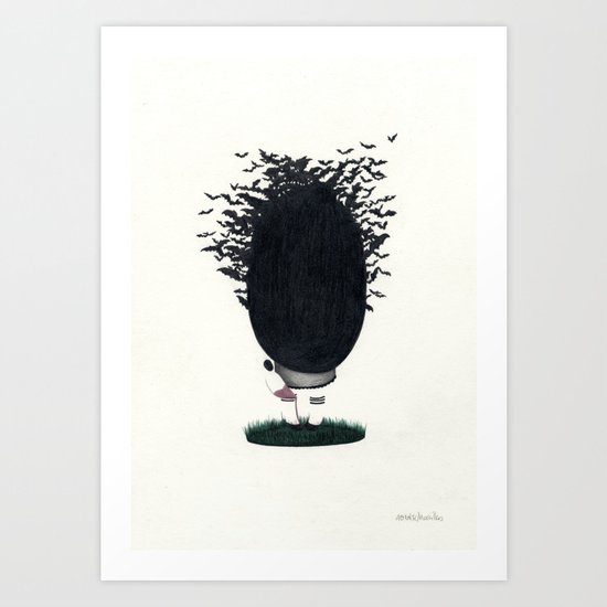 INSIDE MY HEAD Art Print