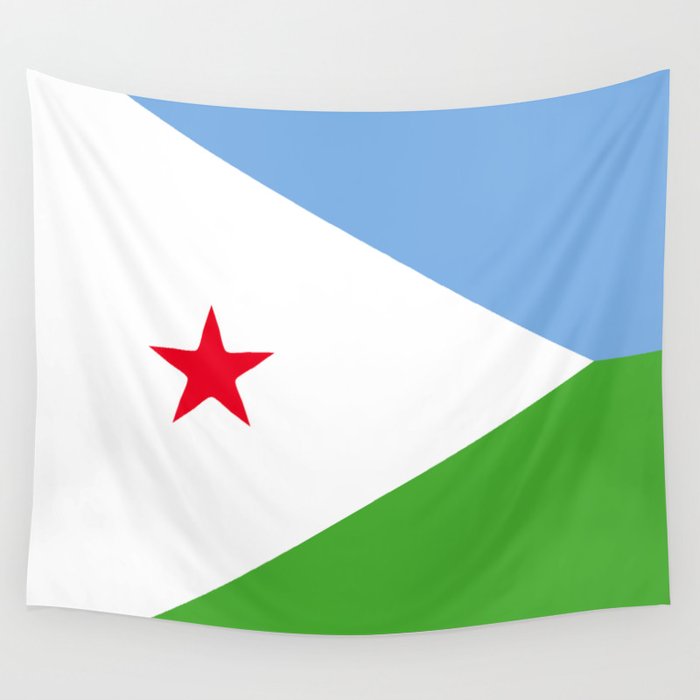 Djibouti flag emblem Wall Tapestry by textures | Society6