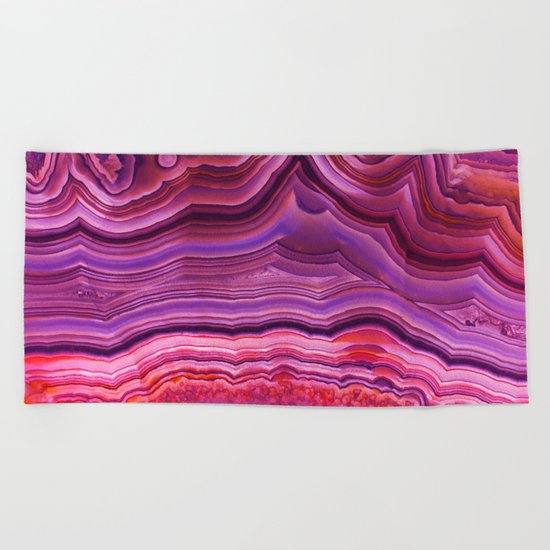 Mystic agate stone Beach Towel