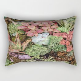 Succulents, Moss, Cactus Rectangular Pillow