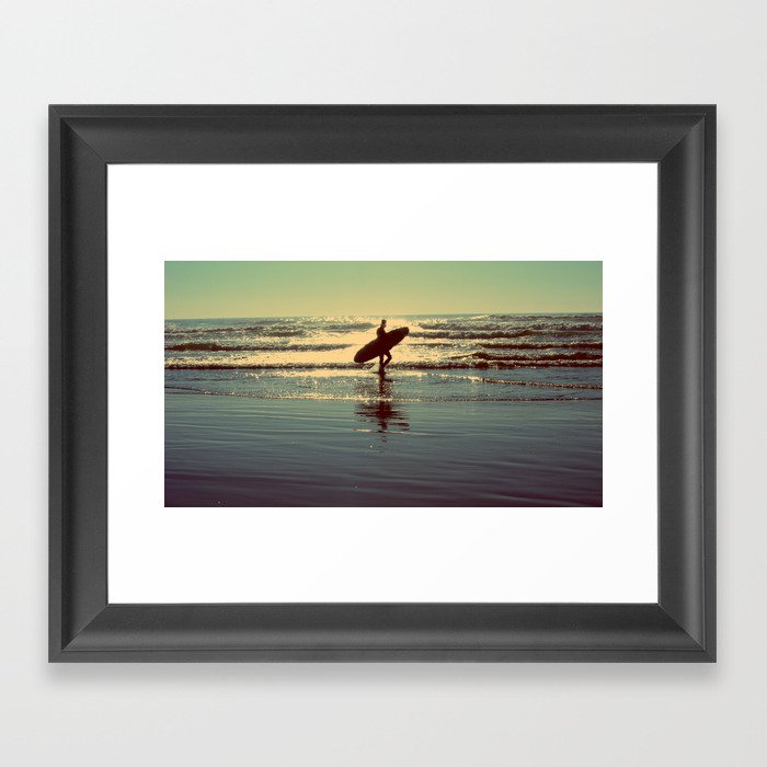 Evening Surf Framed Art Print
