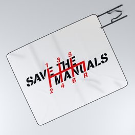 Save The Manuals Picnic Blanket