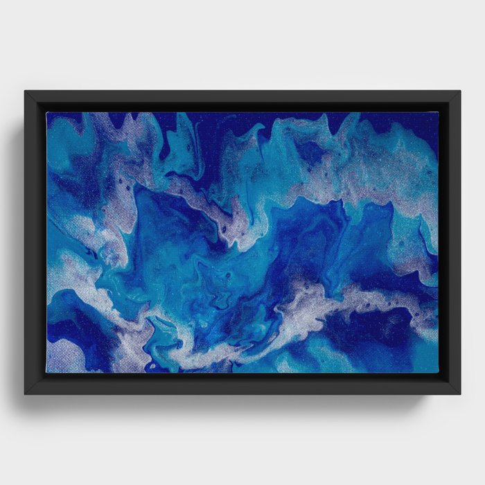Ocean Blues Framed Canvas