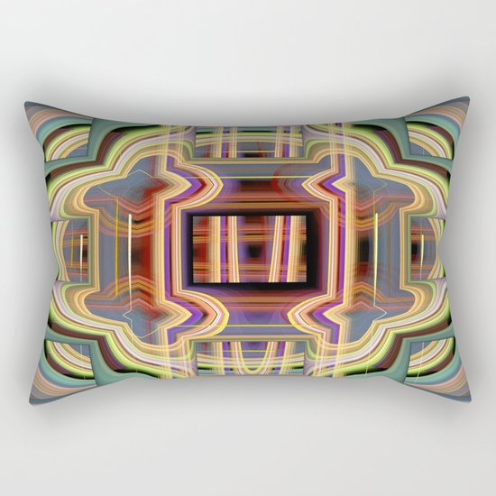 Behind the windows Rectangular Pillow