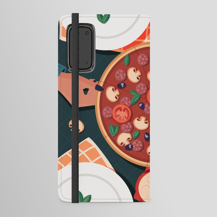 Sharing pizza Android Wallet Case
