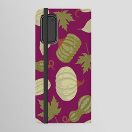 Green Pumpkin Texture. Colorful Seamless Pattern Android Wallet Case