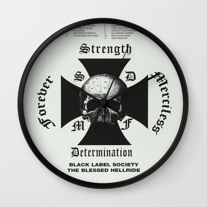 BLACK LABEL SOCIETY IYENG 7 Wall Clock by aphillips8 | Society6