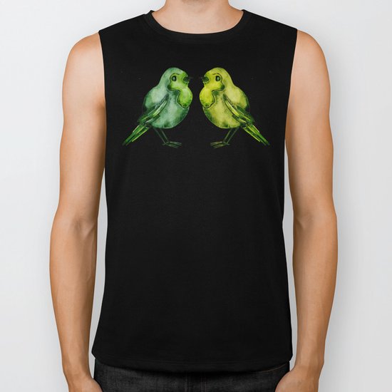 Parakeets Biker Tank
