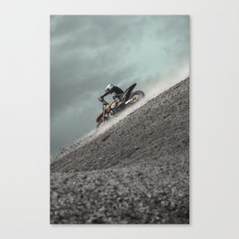 Dirtbiking on the Moon Canvas Print