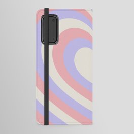 Pink & Purple Latte Hearts Android Wallet Case