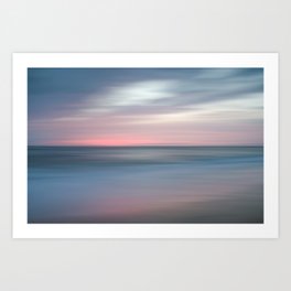 The Colors Of Evening On The Beach - Coastal Abstract Landscape Photograph Art Print