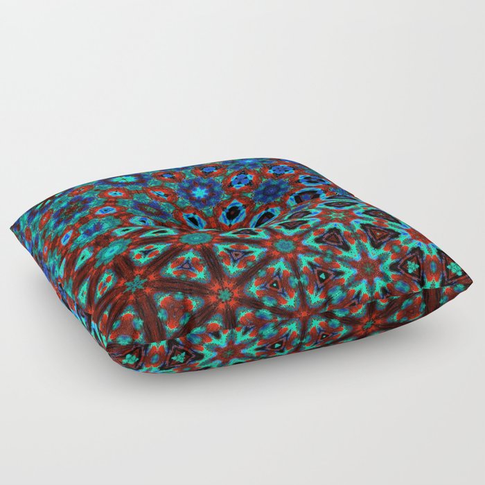 Psychedelic Abstraction Floor Pillow