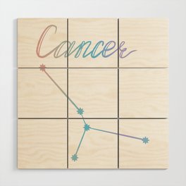 Cancer Wood Wall Art