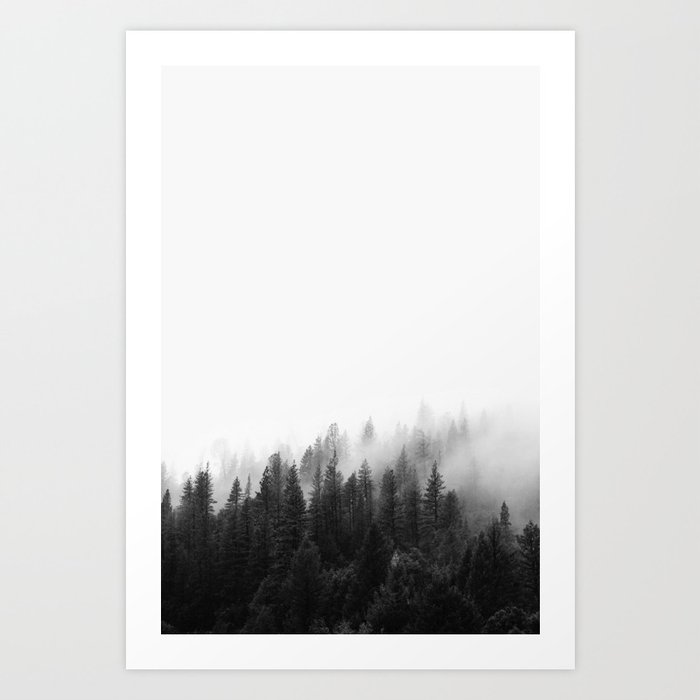 Misty Forest Art Print by Summer Sun Home Art | Society6