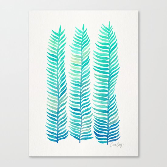 Seafoam Seaweed Canvas Print