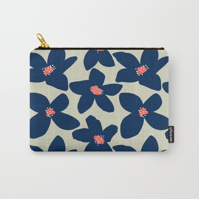 Blue flowers Carry-All Pouch