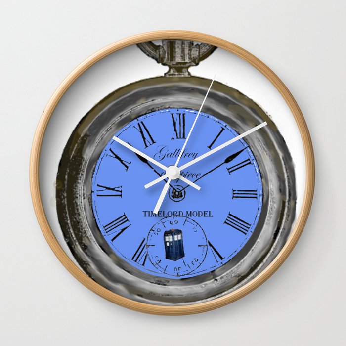 Time Lord Pocket Watch Wall Clock By Valiante Society6 Time Lord Pocket Watch Wall Clock