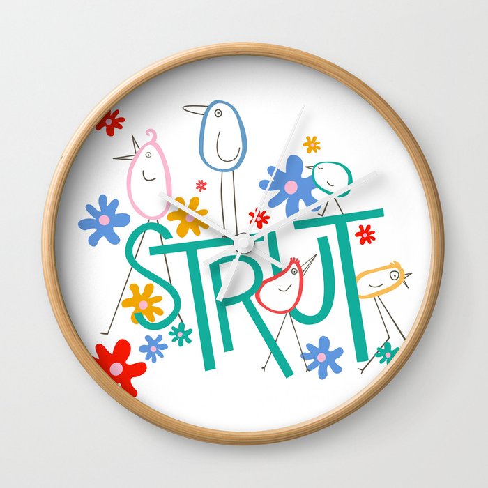 STRUT Spot Word Wall Clock