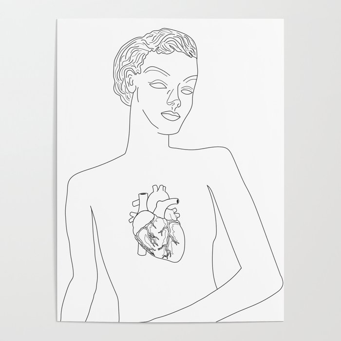 Feminine Heart Poster