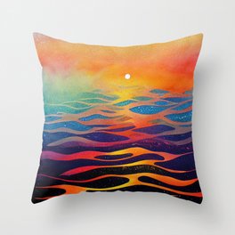 Sunset Sunrise Gradient Abstract 1 Throw Pillow