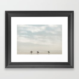 Surfers Framed Art Print