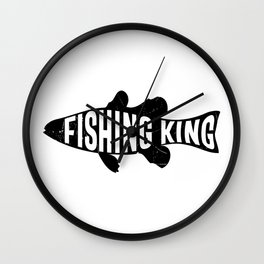 Fishing King Wall Clock