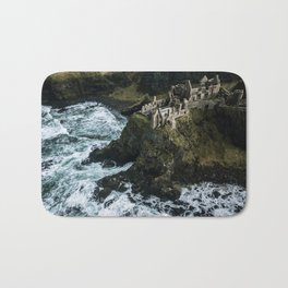 Castle ruin by the irish sea - Landscape Photography Bath Mat | Knight, Irish, Sea, Ireland, Fantasy, King, Medieval, Ruin, Mountain, Moody 